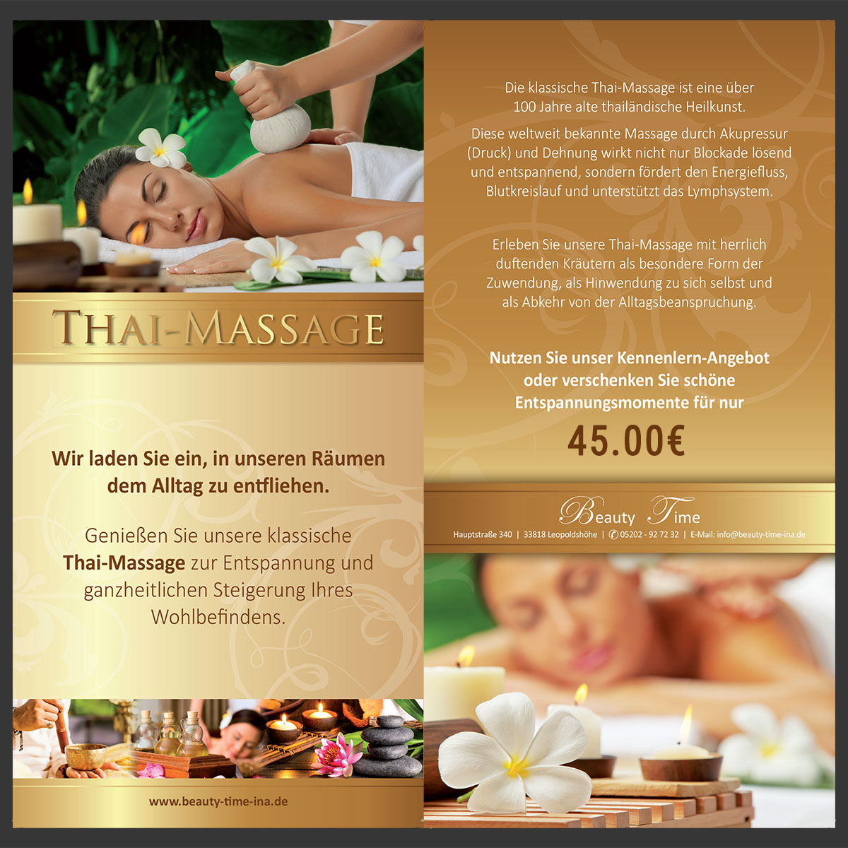 Thai Massage Angebot